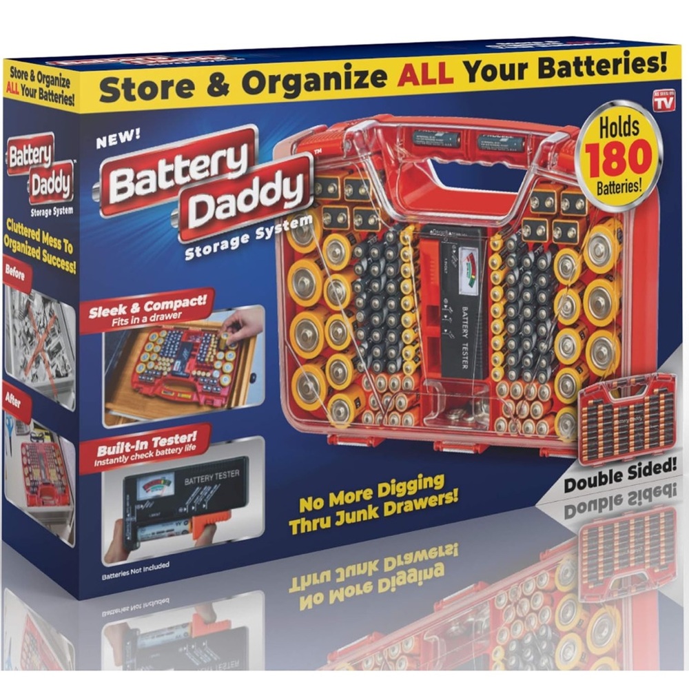 NWT Battery Daddy - Battery Organizer and Storage Unit